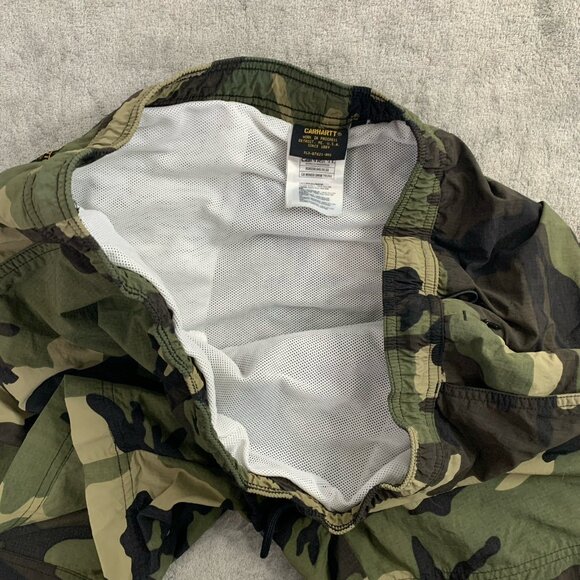 Carhartt Shorts Mens Large CA Wings Swim Trunks Camo Lined Ripstop Nylon Outdoor - Picture 5 of 10